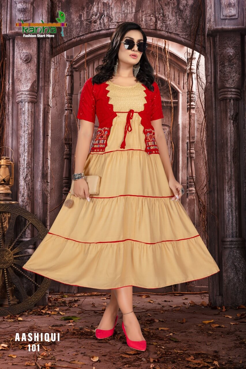 Kanha Aashiqui Fancy Wear Wholesale Long Kurti Collection