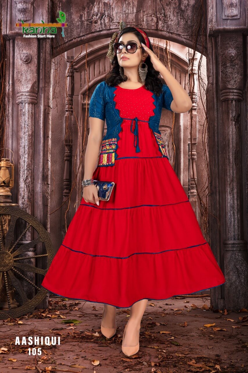 Kanha Aashiqui Fancy Wear Wholesale Long Kurti Collection