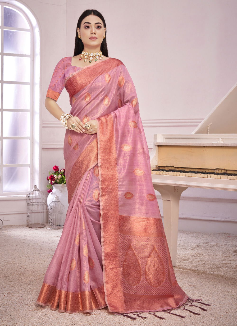 Sangam Fancy Ethnic Wear Wholesale Saree Collection