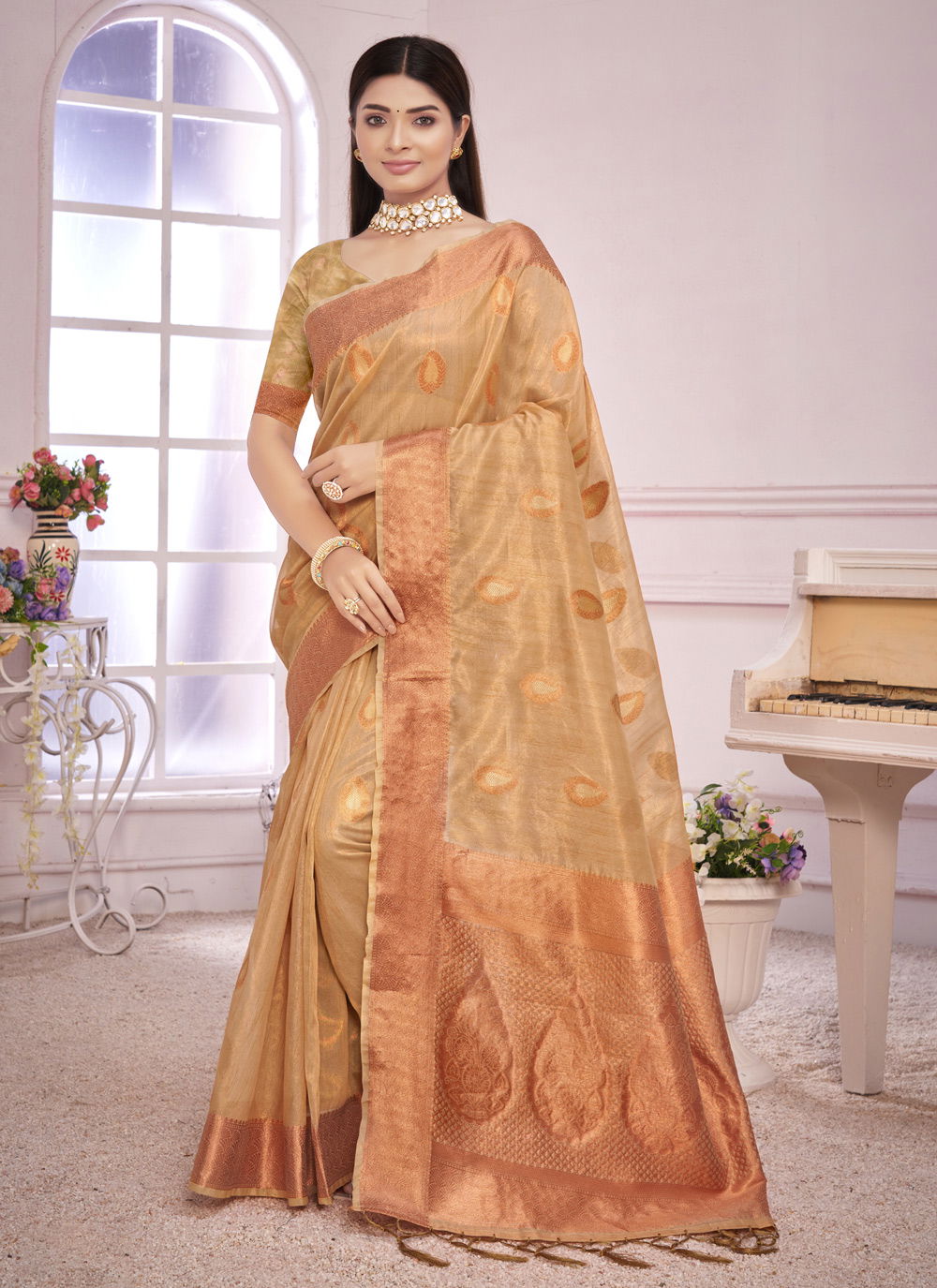 Sangam Fancy Ethnic Wear Wholesale Saree Collection