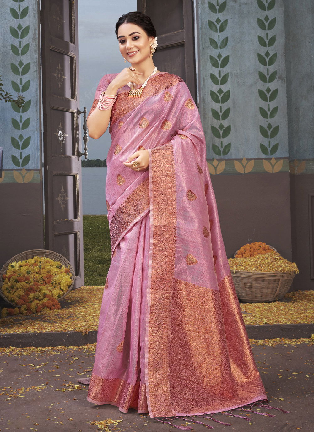 Sangam Padmini 2  Rich Pallu Wholesale Saree Collection	