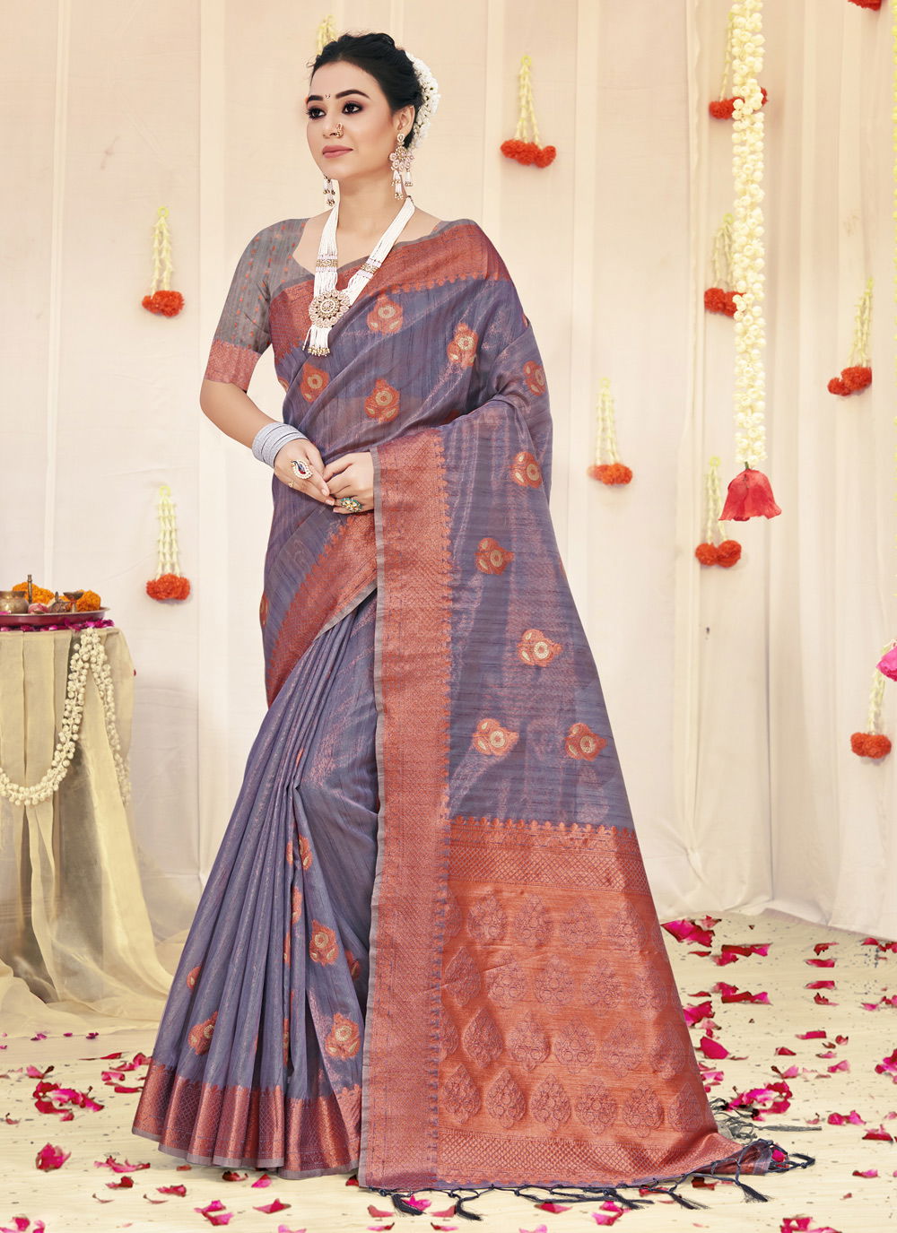 Sangam Padmini 3 Exclusive Organza Weaving Wholesale Saree Collection