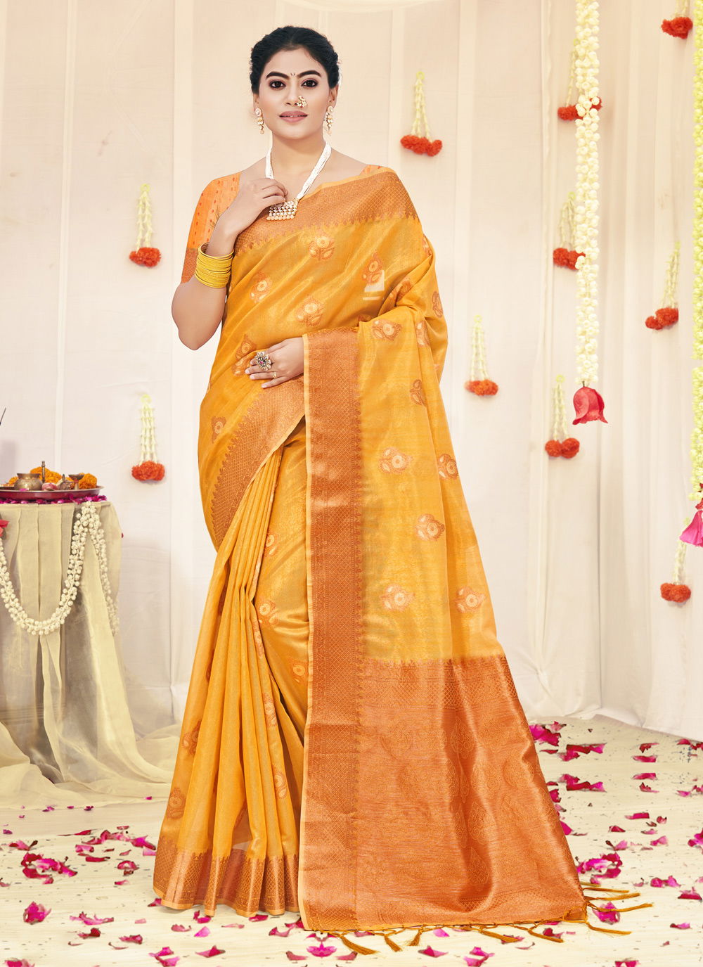 Sangam Padmini 3 Exclusive Organza Weaving Wholesale Saree Collection