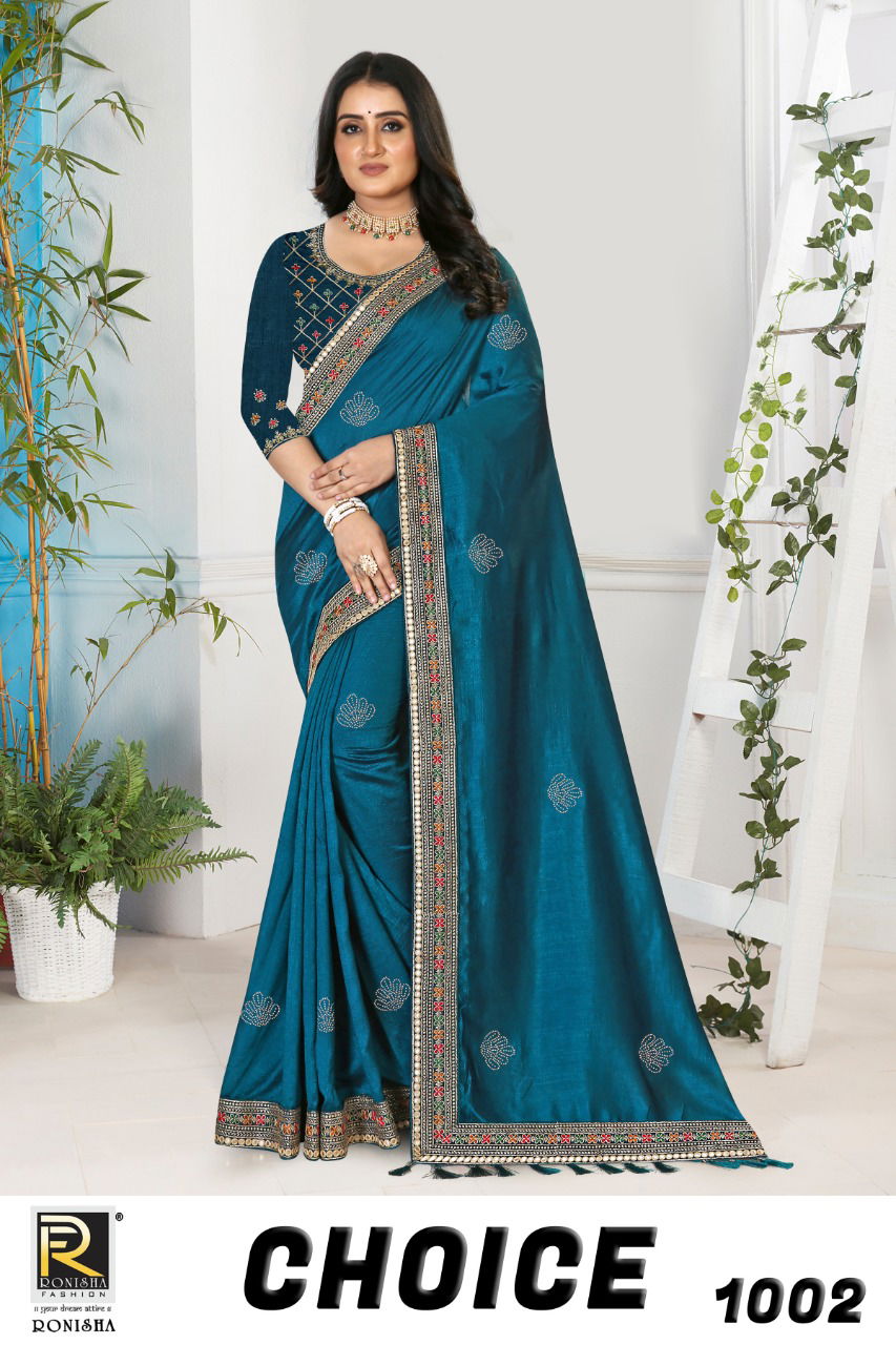 Ronisha Choice Ethnic Wear Silk Wholesale Saree Collection