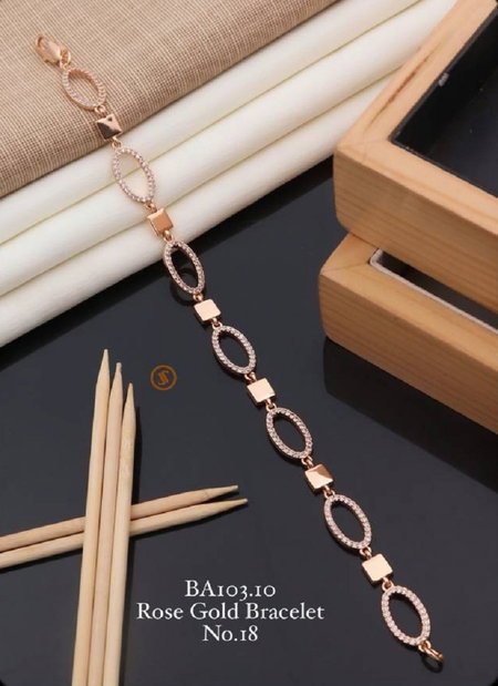 Ba 103 Fancy Designer Oxidoze Golden Bracelets Accessories Catalog