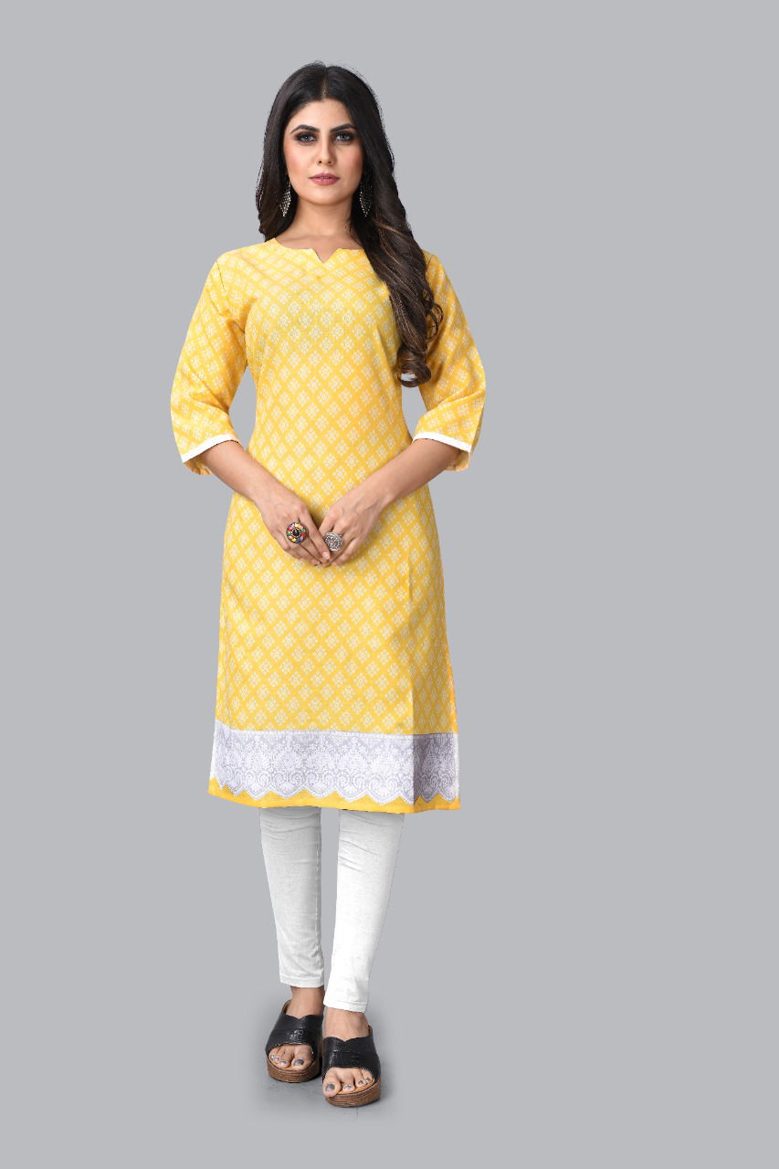 Shubh 14 Beautiful Daily Wear Wholesale Printed Kurtis Catalog