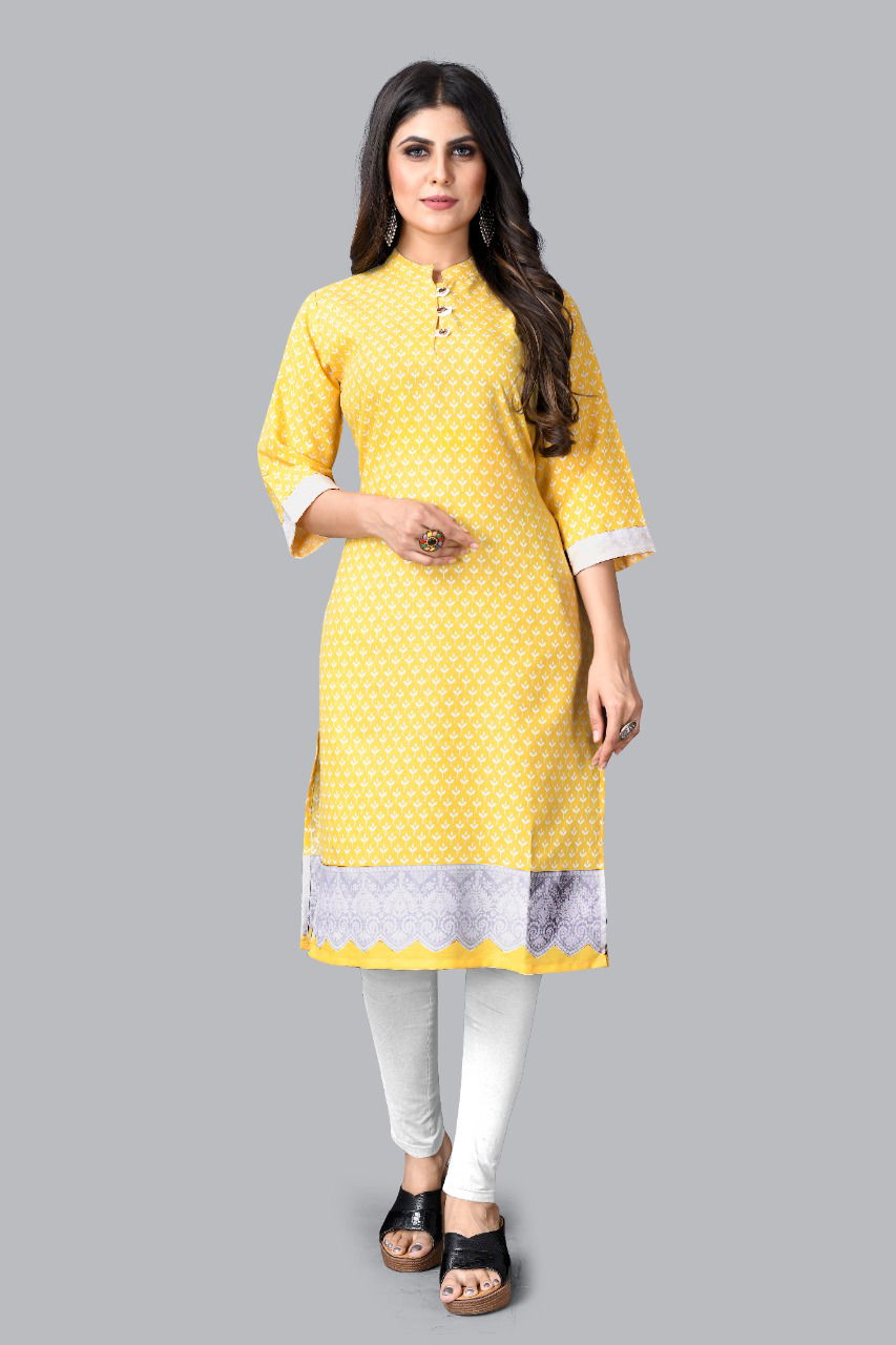 Shubh 14 Beautiful Daily Wear Wholesale Printed Kurtis Catalog