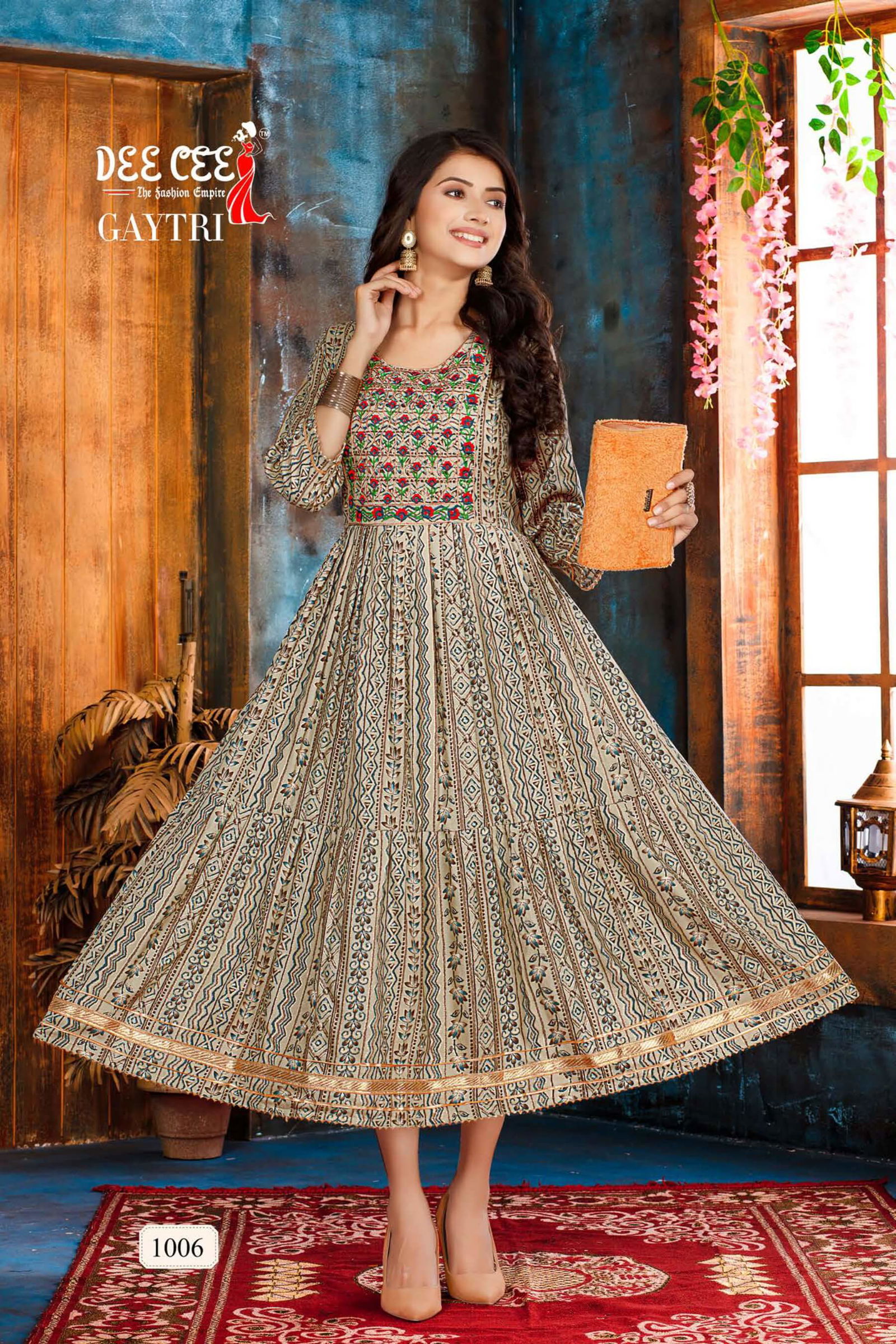 Deecee Gaytri Printed Regular Wear Wholesale Anarkali Kurtis