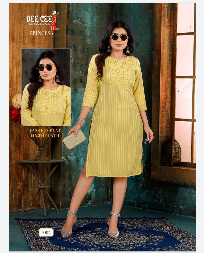 Deecee Princess Regular Wear Wholesale Designer Kurtis