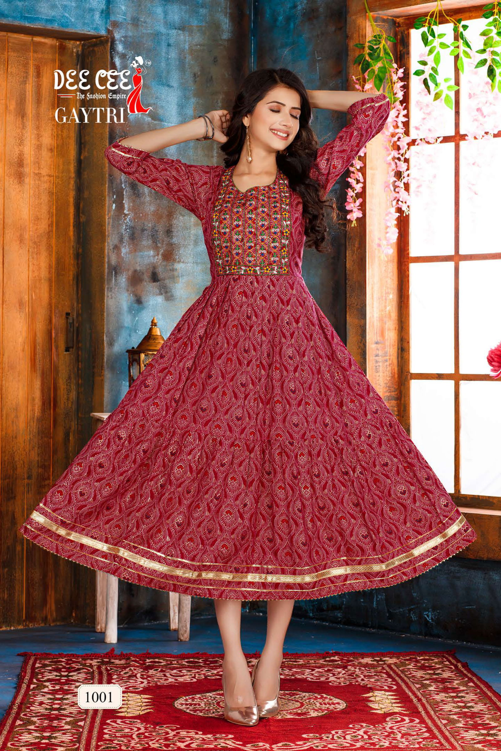 Deecee Gaytri Printed Regular Wear Wholesale Anarkali Kurtis