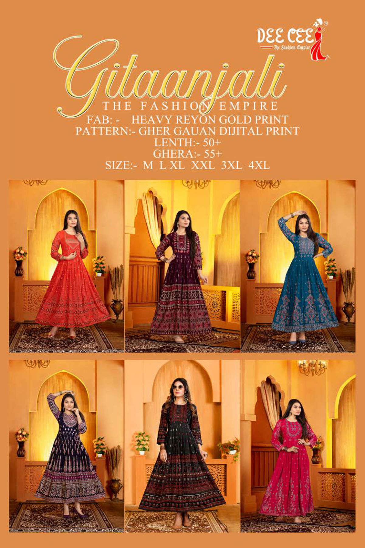 Deecee Gitaanjali Festive Wear Wholesale Designer Anarkali Kurtis Catalog