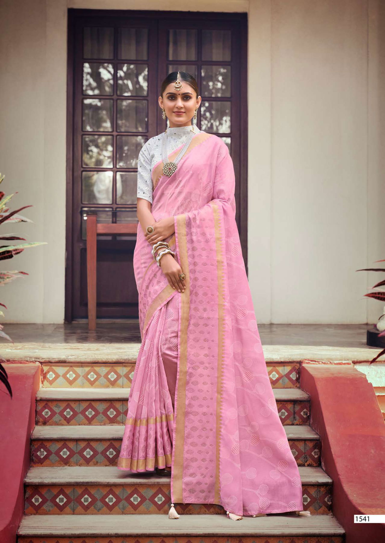 Kashvi Soneri Ocassional Silk Ethnic Wear Wholesale Saree Catalog