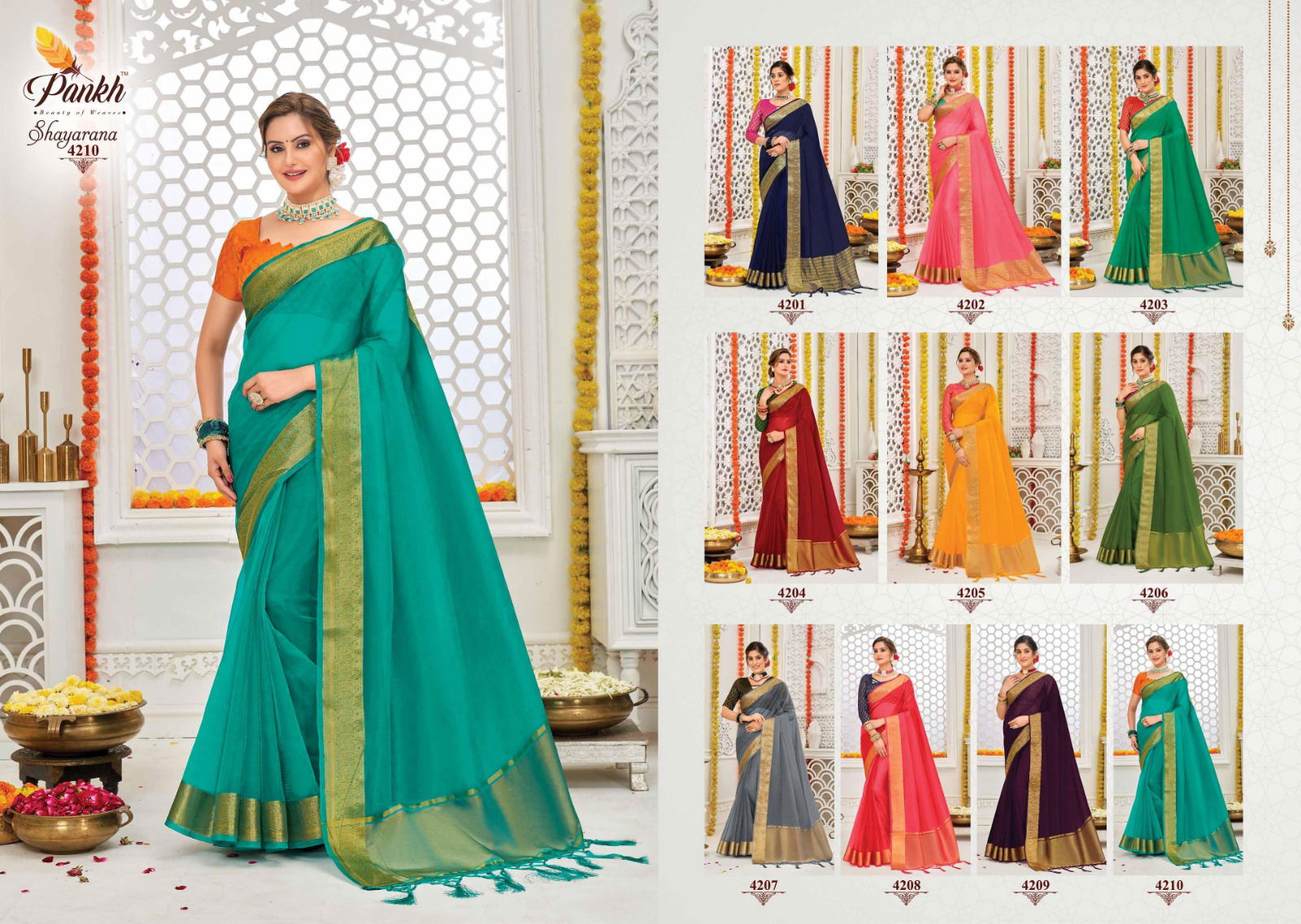 Pankh Shayarana Vol 1 Festive Wear Wholesale Designer Saree Catalog