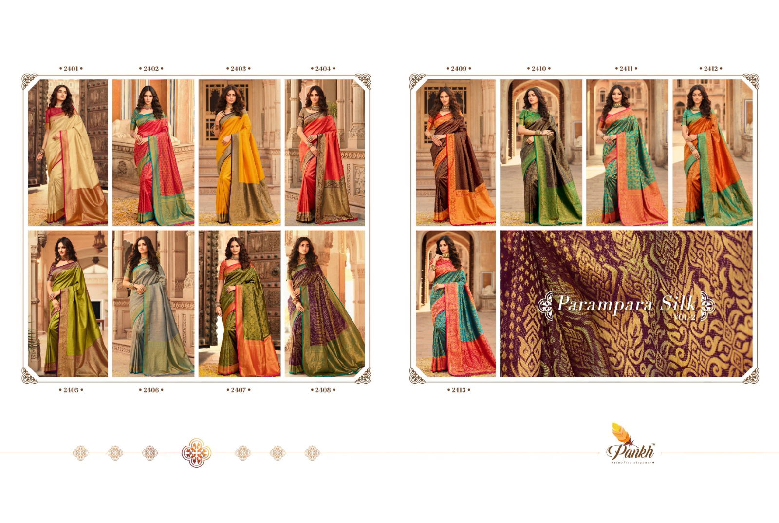 Pankh Parampara Silk Vol 2 Occasion Wear Wholesale Designer Sarees