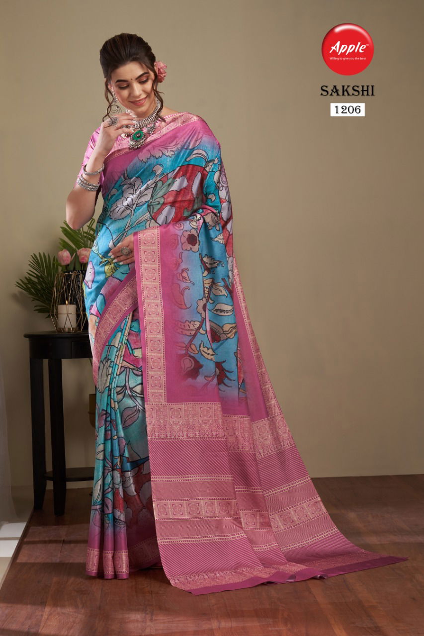 Apple Sakshi Vol 12 Fancy Wholesale Printed Sarees Catalog