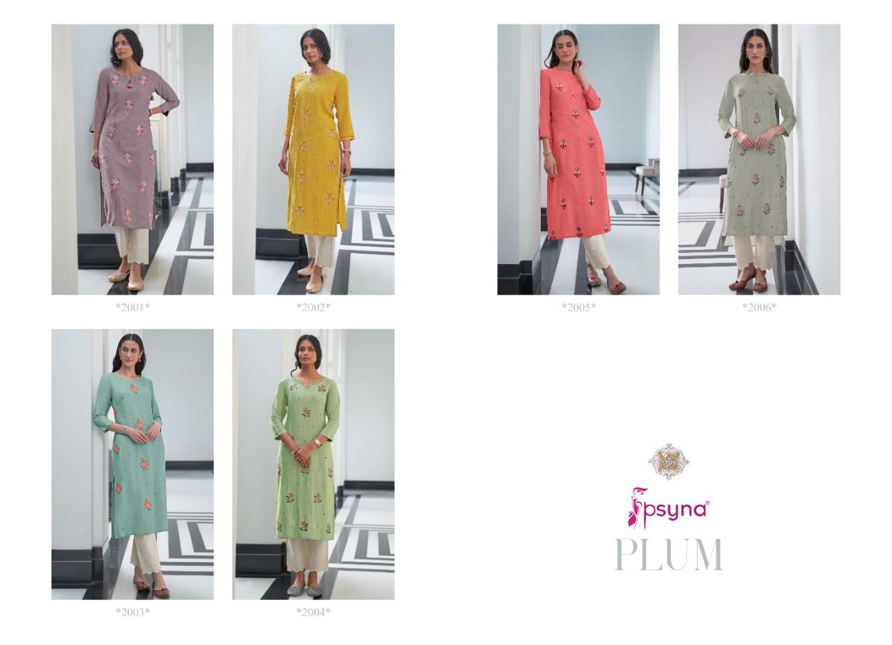 Psyna Plum Vol 2 Ethnic Wear Wholesale Designer Kurtis