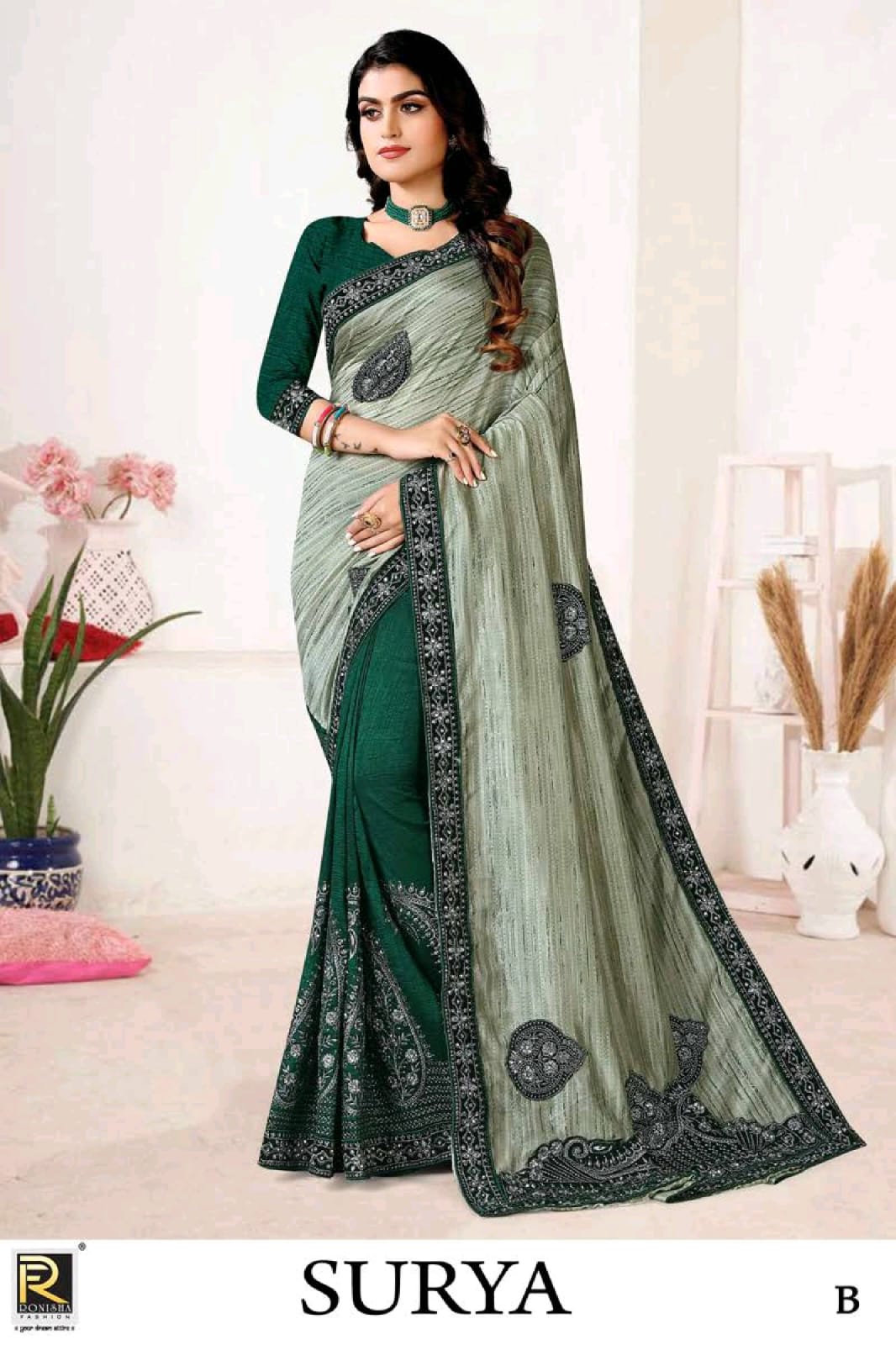 Ronisha Surya Ethnic Wear Wholesale Designer Saree Catalog