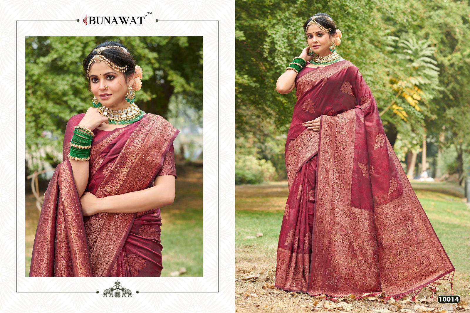 Bunawat Sungrace Ethnic Wear Wholesale Banarasi Silk Saree Catalog