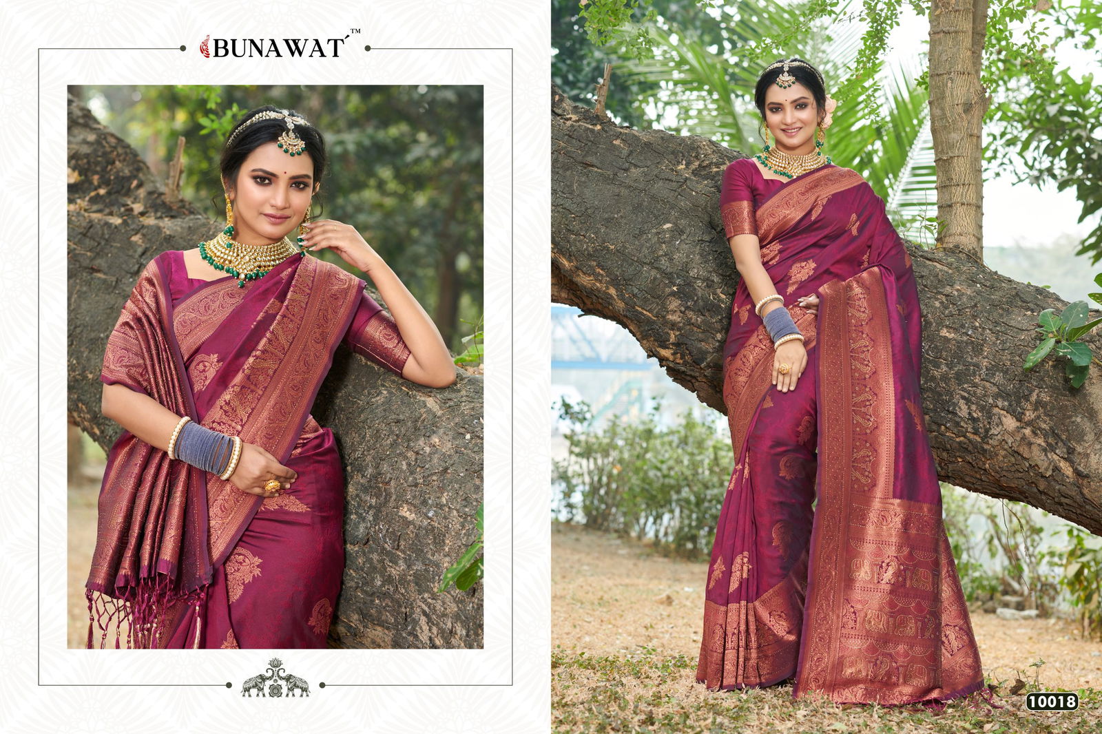 Bunawat Sungrace Ethnic Wear Wholesale Banarasi Silk Saree Catalog