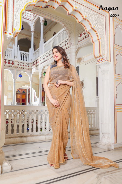 Aayaa Aaradhna Vol 6 Wholesale Party Wear Sarees Catalog