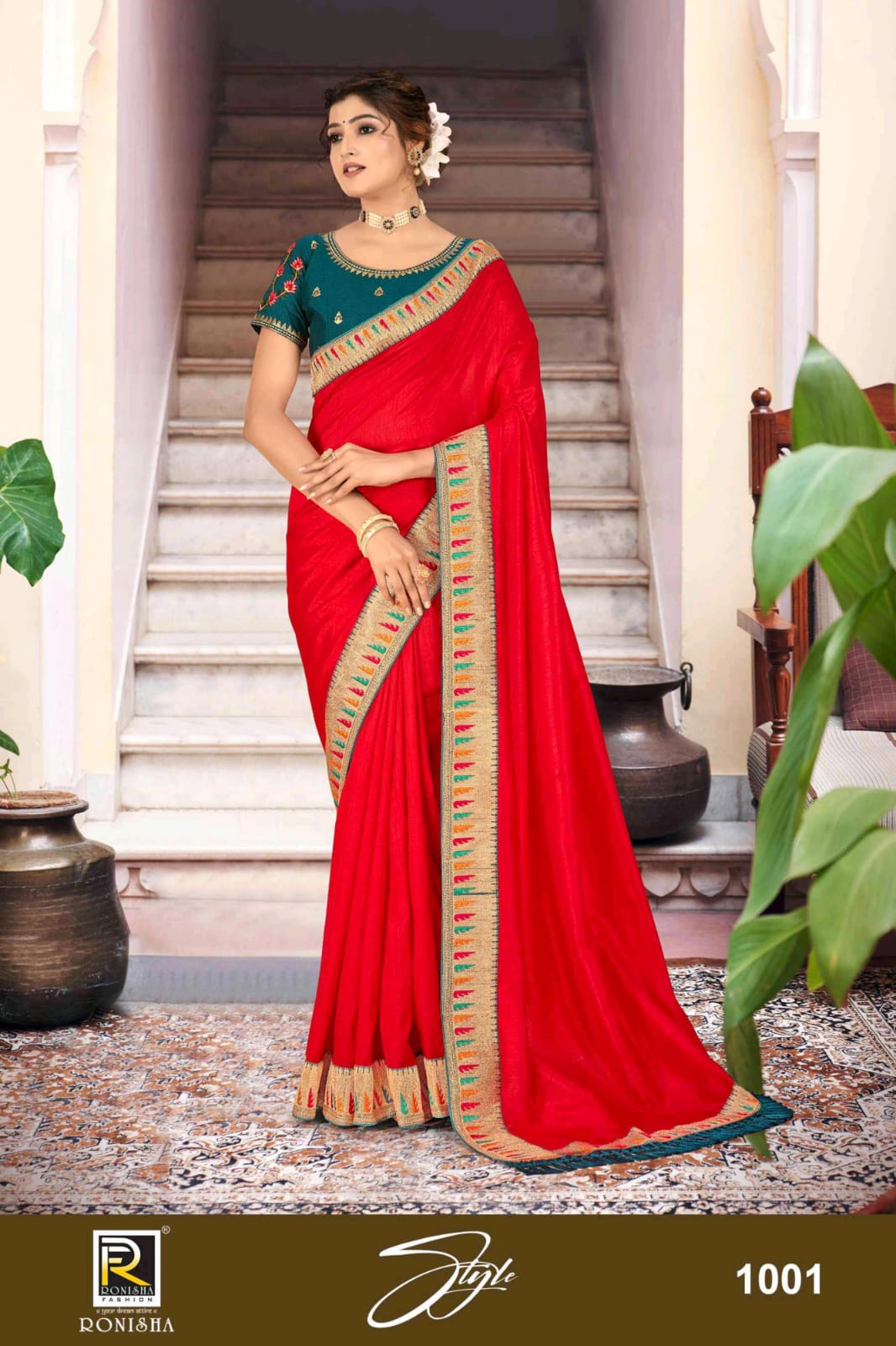 Ronisha Style Designer Art Silk Wholesale Designer Sarees Catalog