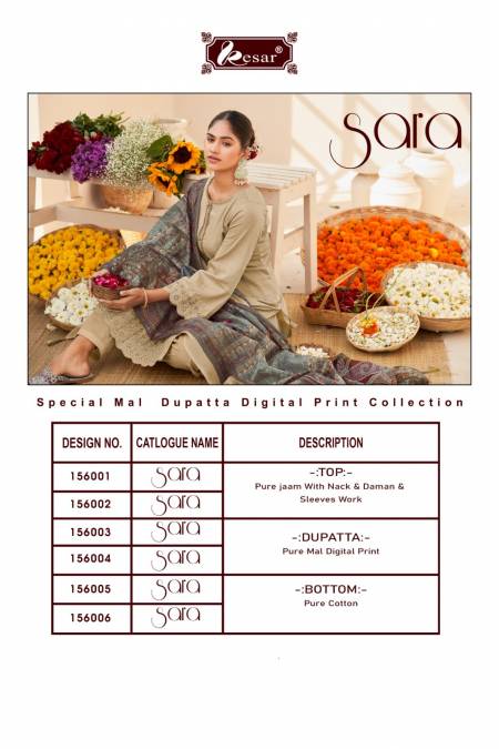 Kesar Sara Cotton Wholesale Dress Material Catalog