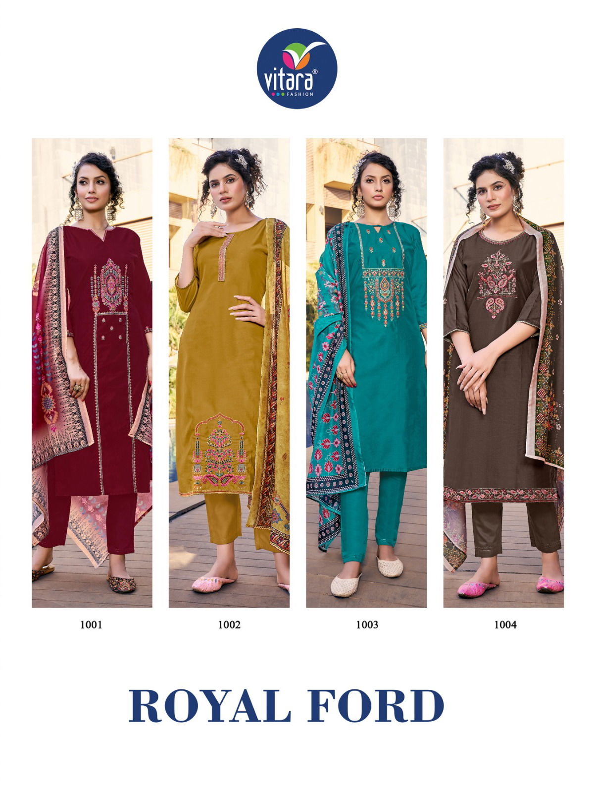 Vitara Royal Ford 1001-1004 Wholesale Readymade Catalog