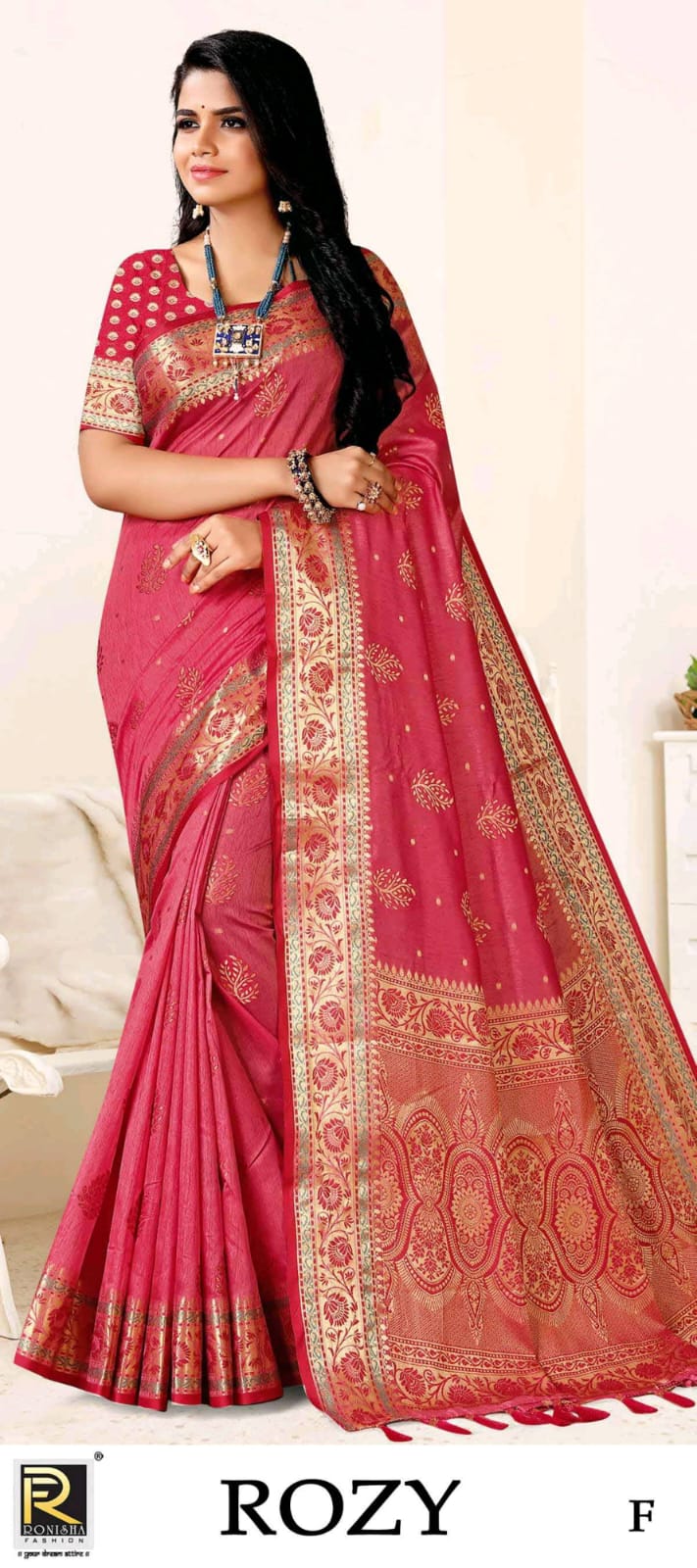 Ronisha Rozy Wholesale Banarasi Silk Sarees Catalog