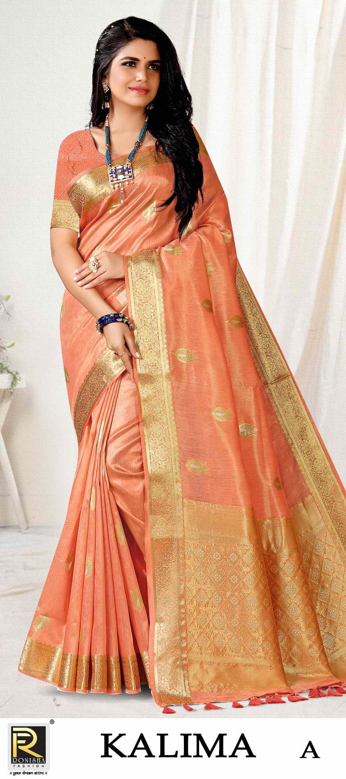 Ronisha Kalima Colors Wholesale Banarasi Silk Saree Catalog