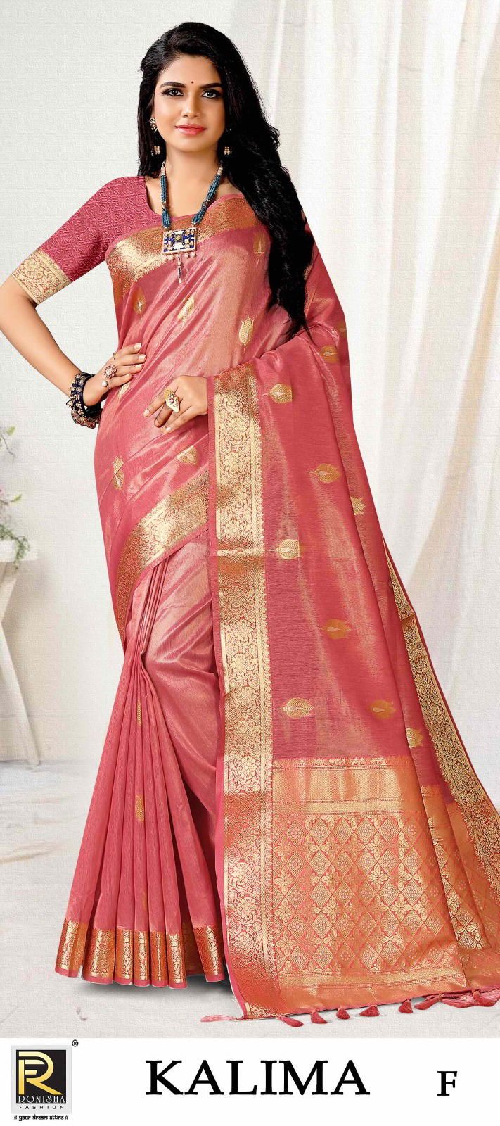 Ronisha Kalima Colors Wholesale Banarasi Silk Saree Catalog