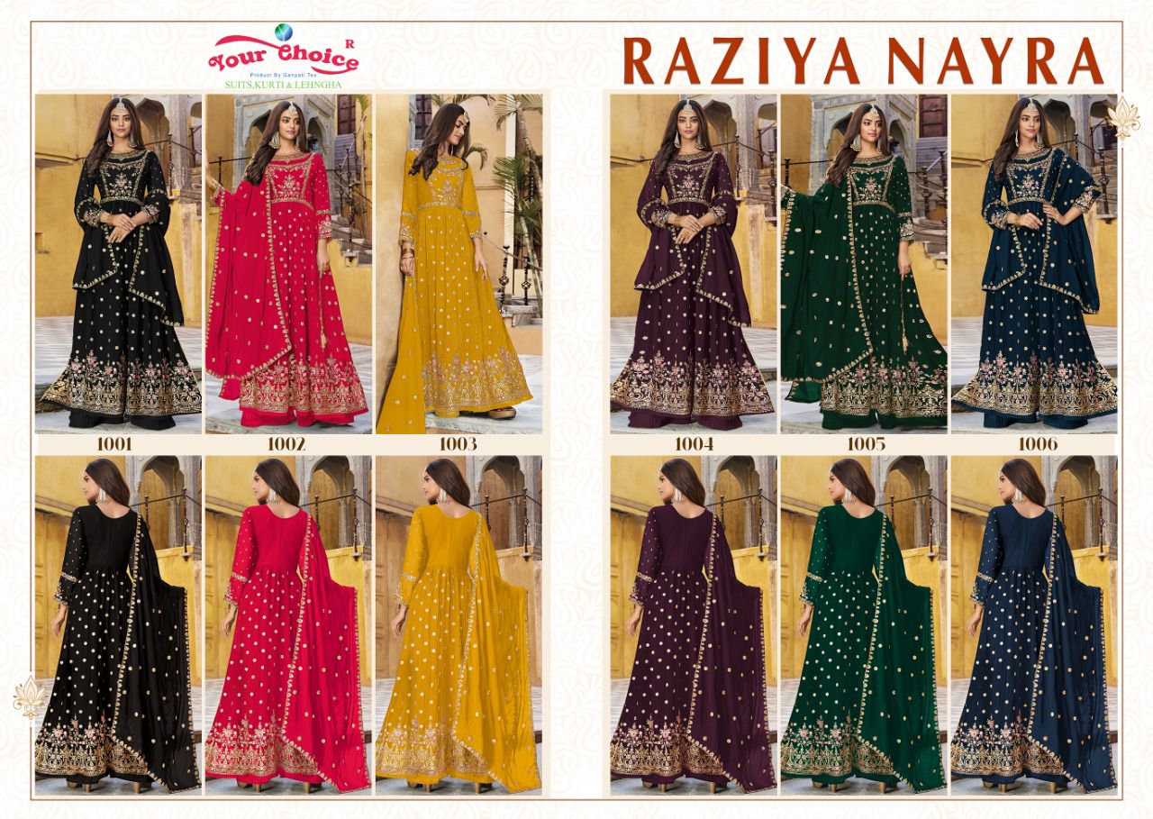 Your Choice Raziya Nayra Wholesale Wedding Salwar Suits Catalog