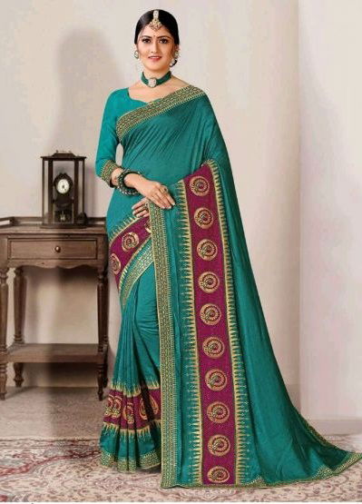 Ronisha Plazzo Colors Embroidery Worked Wholesale Silk Sarees Catalog