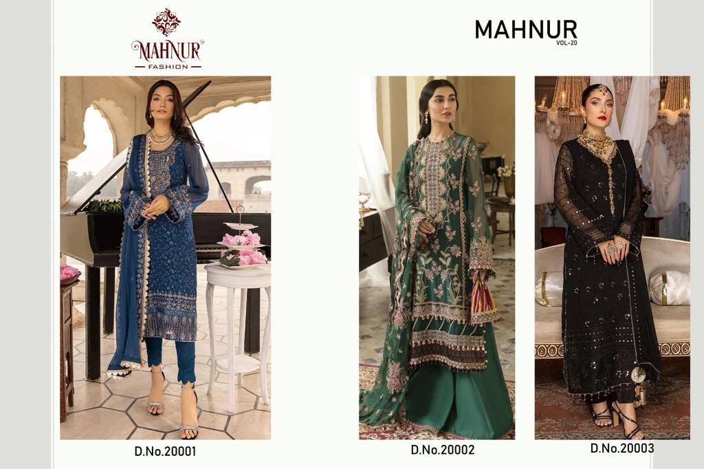 Mahnur Fashion Vol 20 Pakistani Suits Catalog