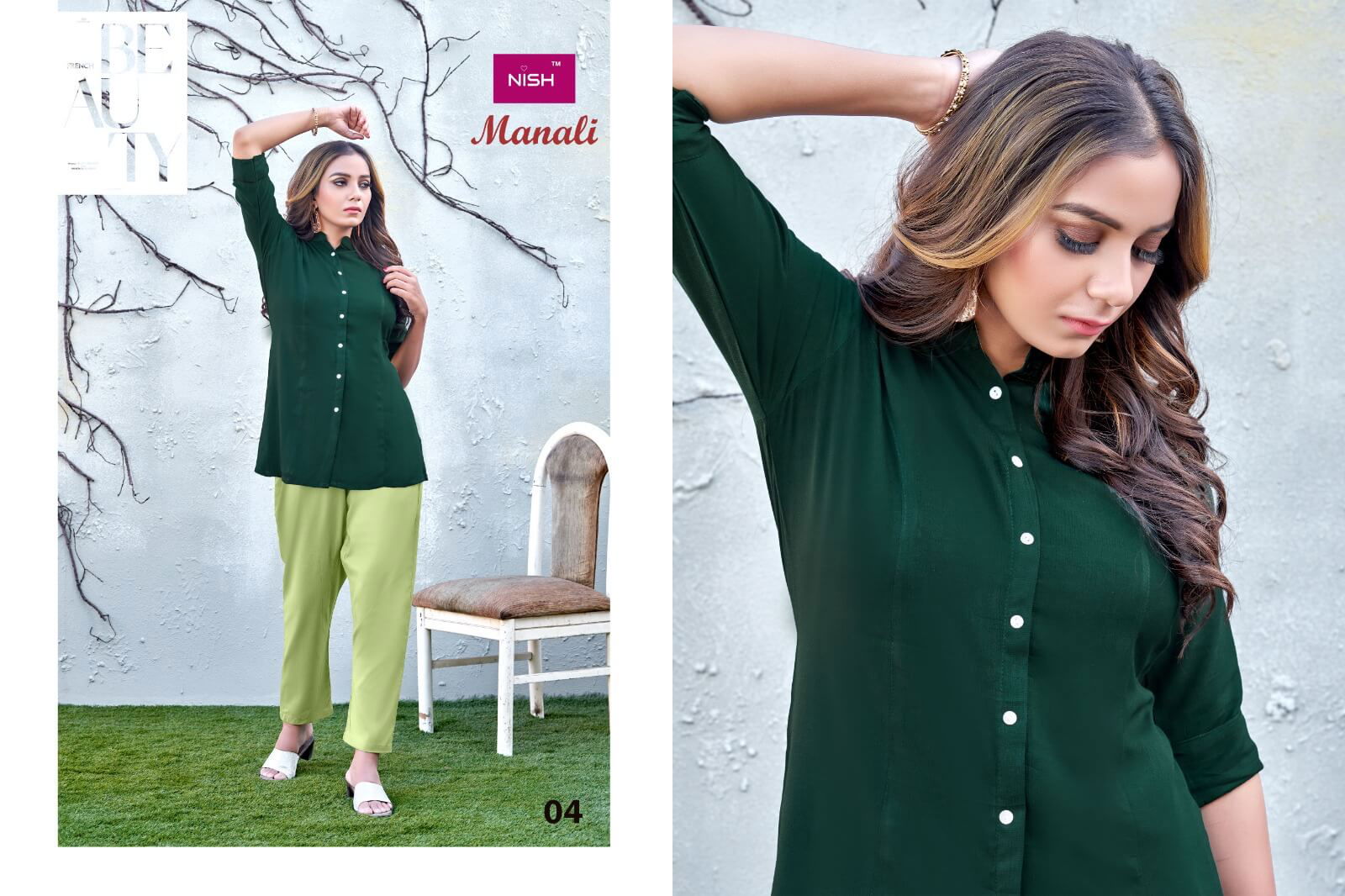 Manali By Nish Ladies Top With Bottom Catalog