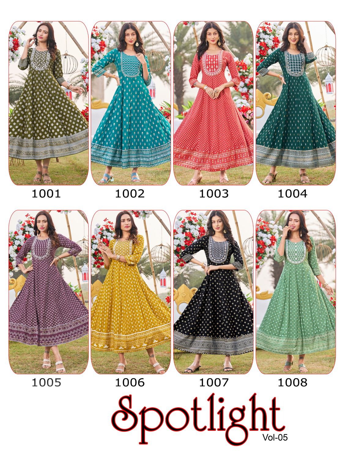 Spotlight Vol 5 By Blue Hills Anarkali Kurtis Catalog