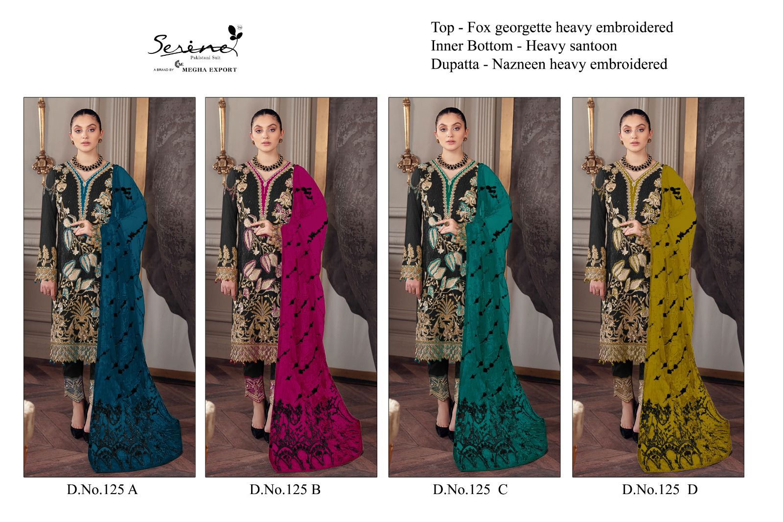 S 125 By Serine Colors Pakistani Suits Catalog