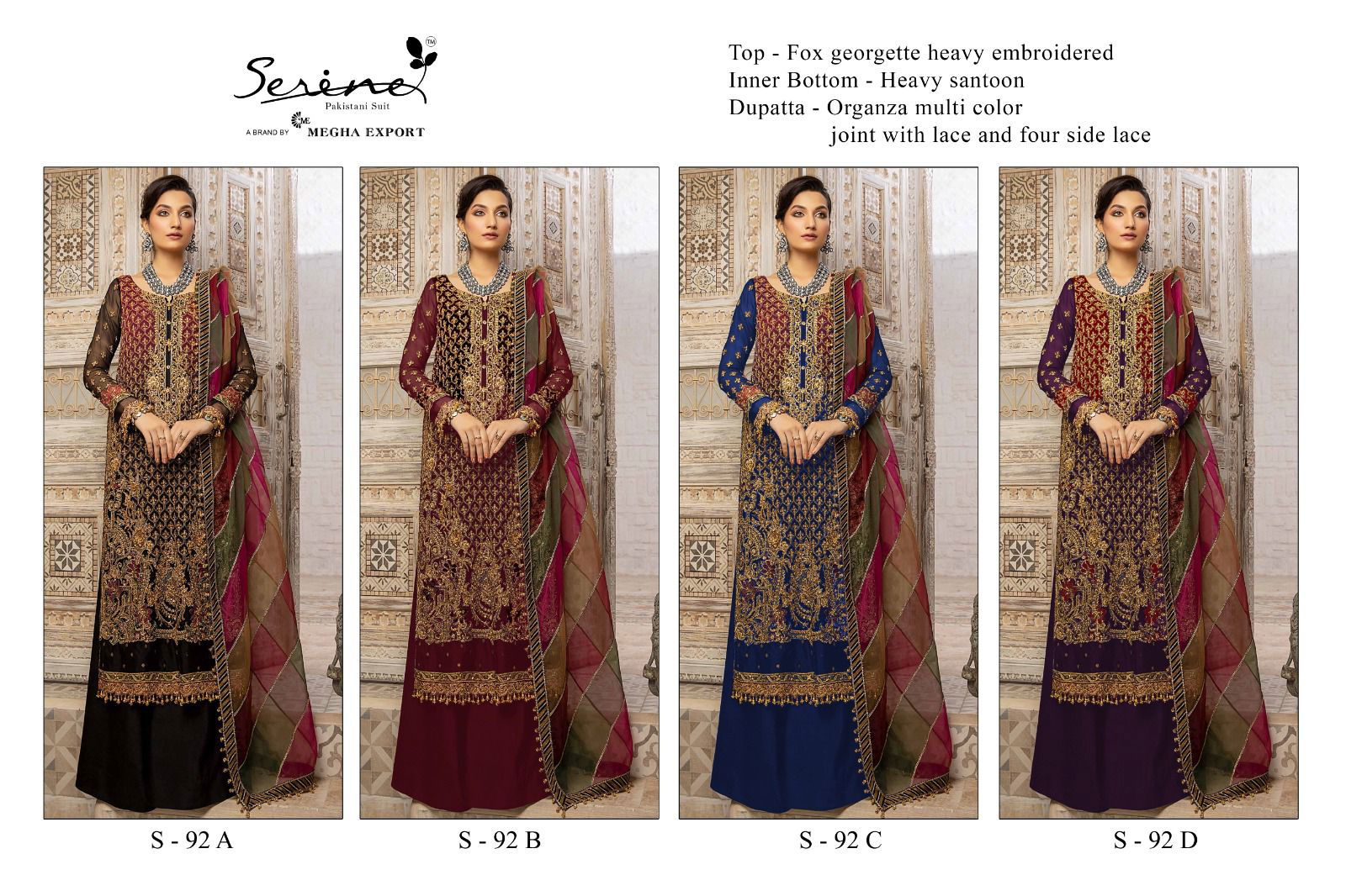 S 92 By Serine Colors Pakistani Suits Catalog