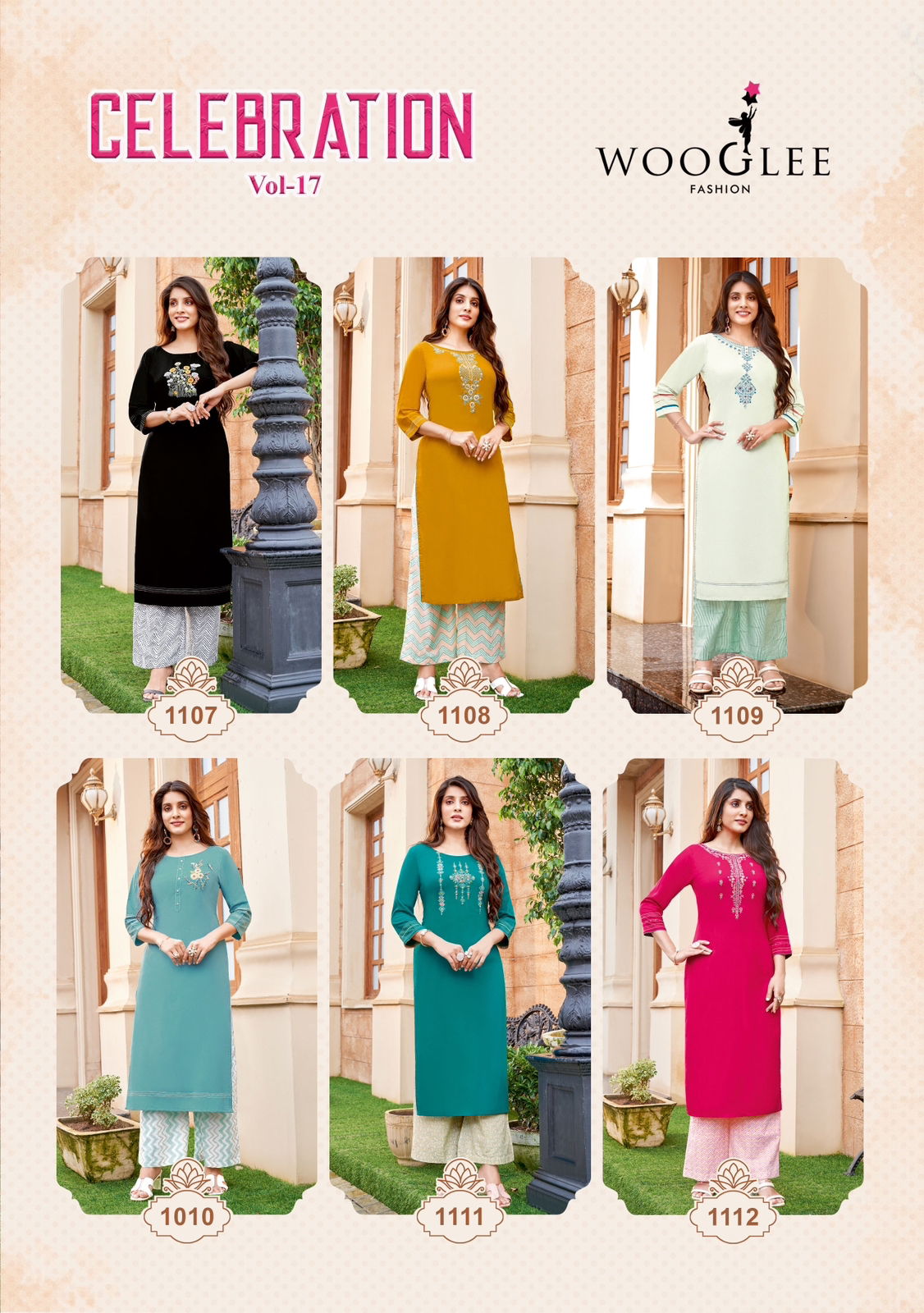 Celebration Vol 17 By Wooglee Kurti With Bottom Catalog