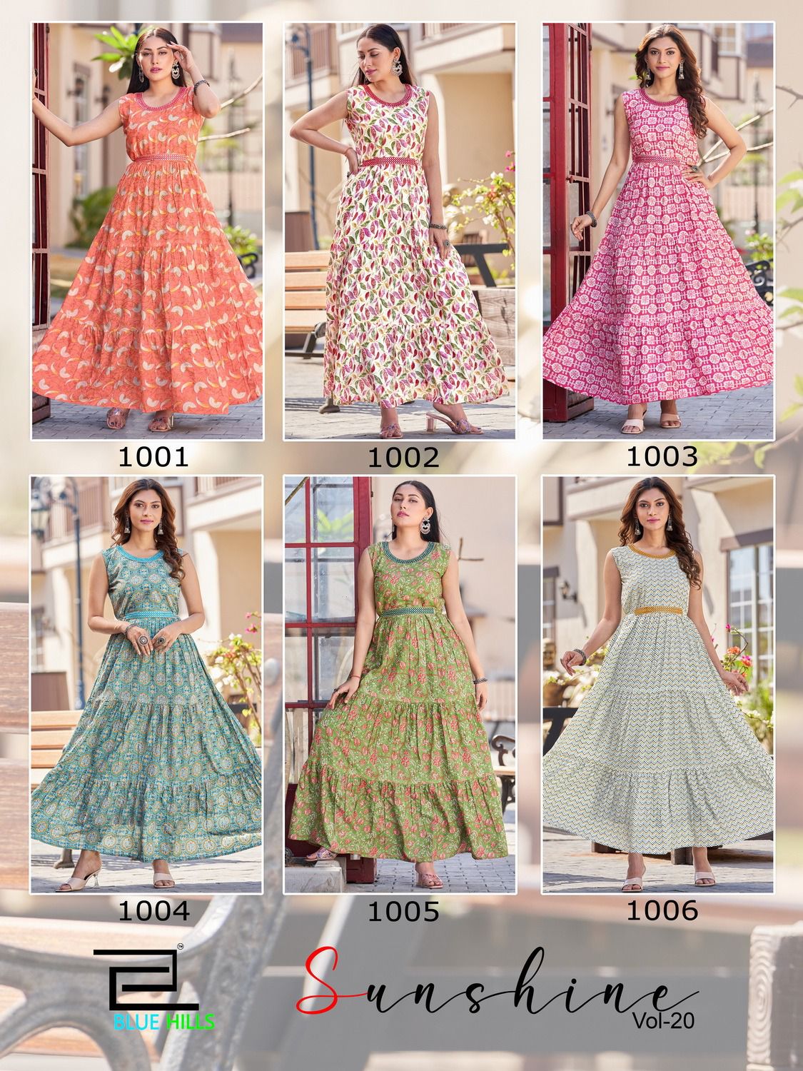 Sunshine Vol 20 By Blue Hills Anarkali Kurtis Catalog