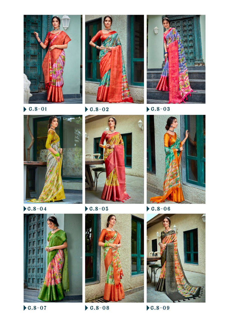 Gowri Silk By Shreyans Printed Sarees Catalog