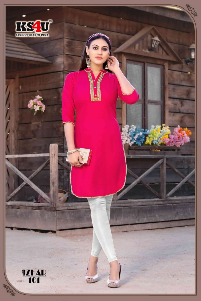 Izhar By Ks4u 101-106 Designer Kurtis Catalog