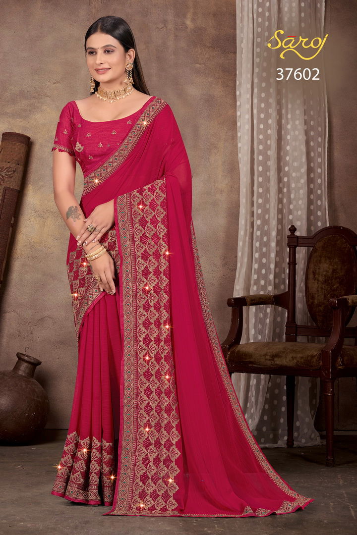 Hemavati By Saroj 37601-37606 Wedding Sarees Catalog