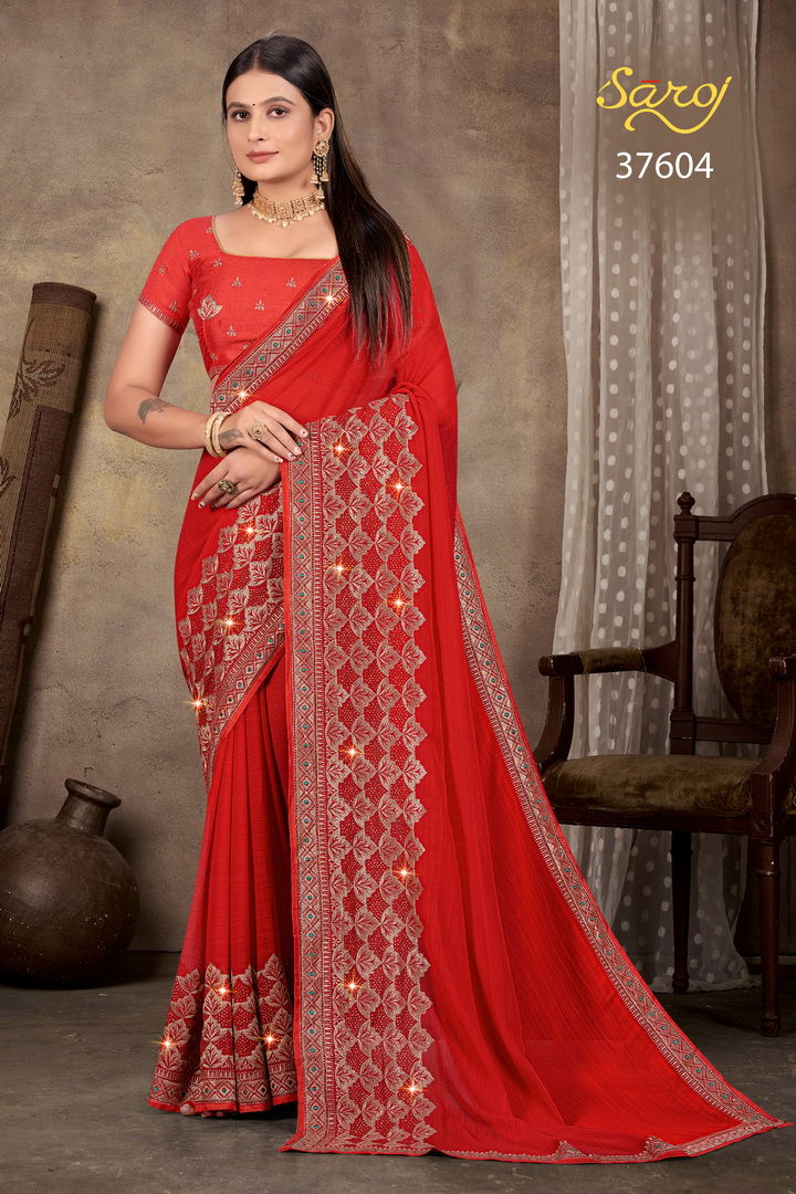 Hemavati By Saroj 37601-37606 Wedding Sarees Catalog