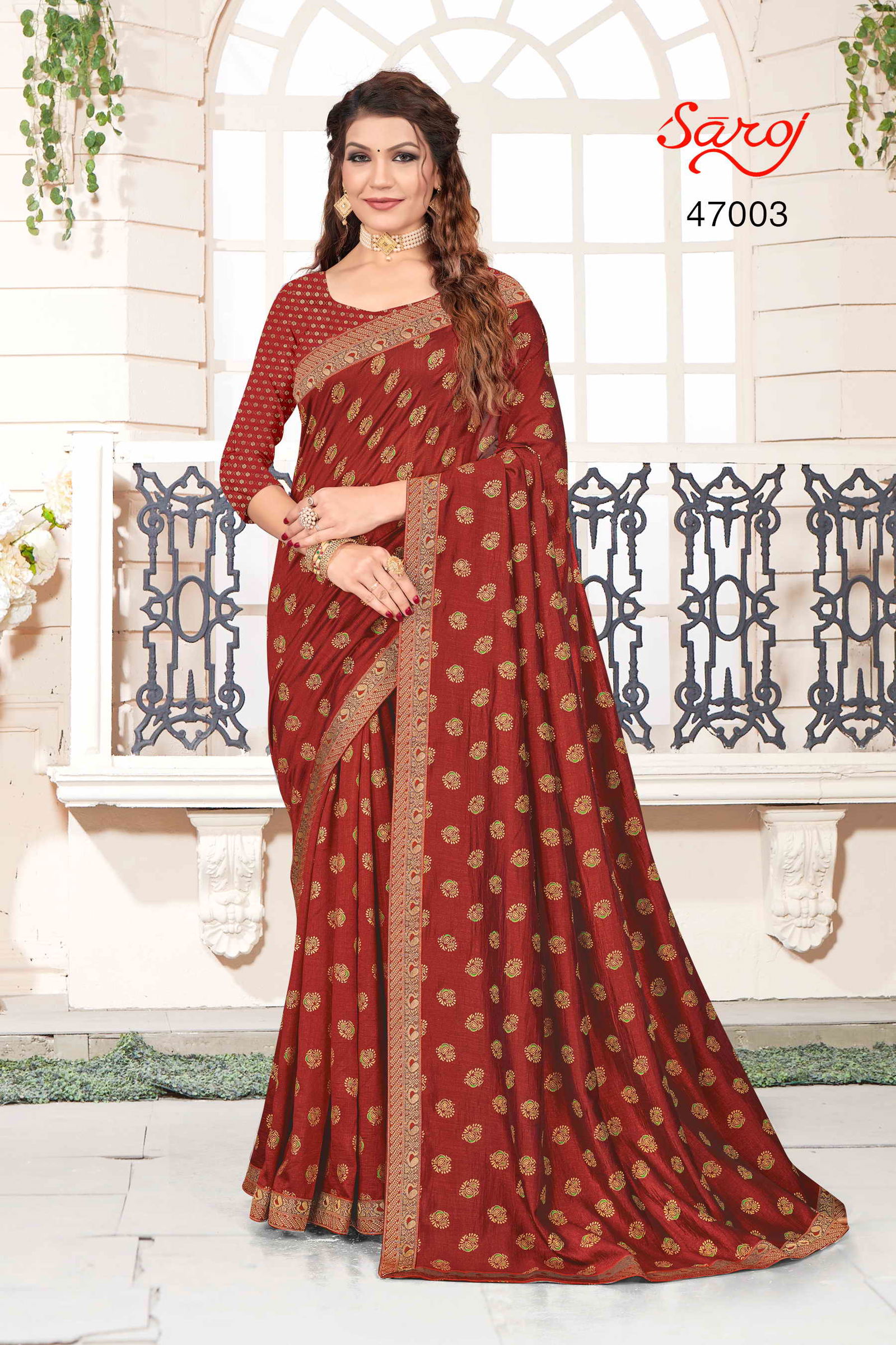 Kanyadan By Saroj 47001-47008 Vichitra Silk Saree Catalog