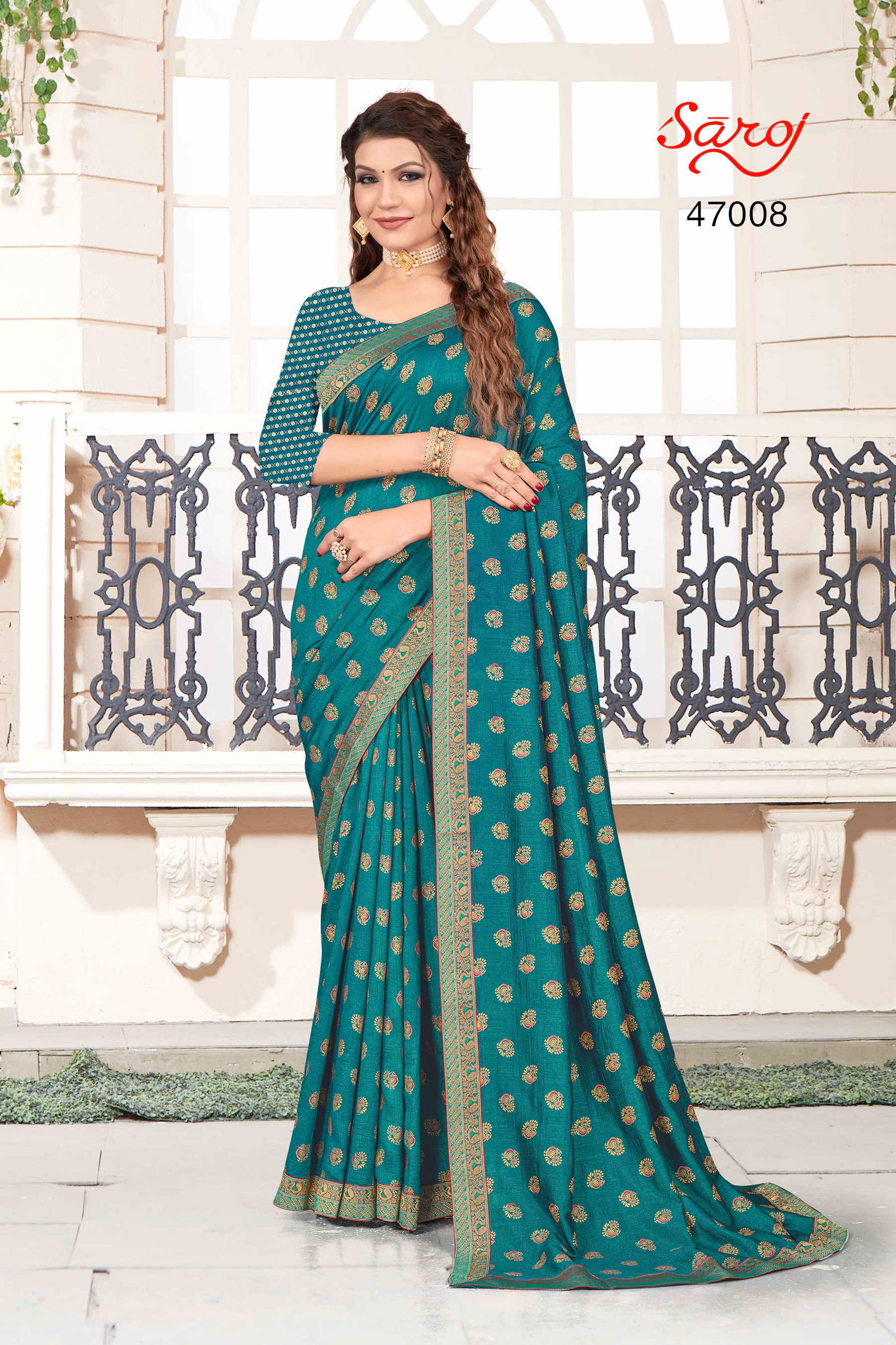 Kanyadan By Saroj 47001-47008 Vichitra Silk Saree Catalog