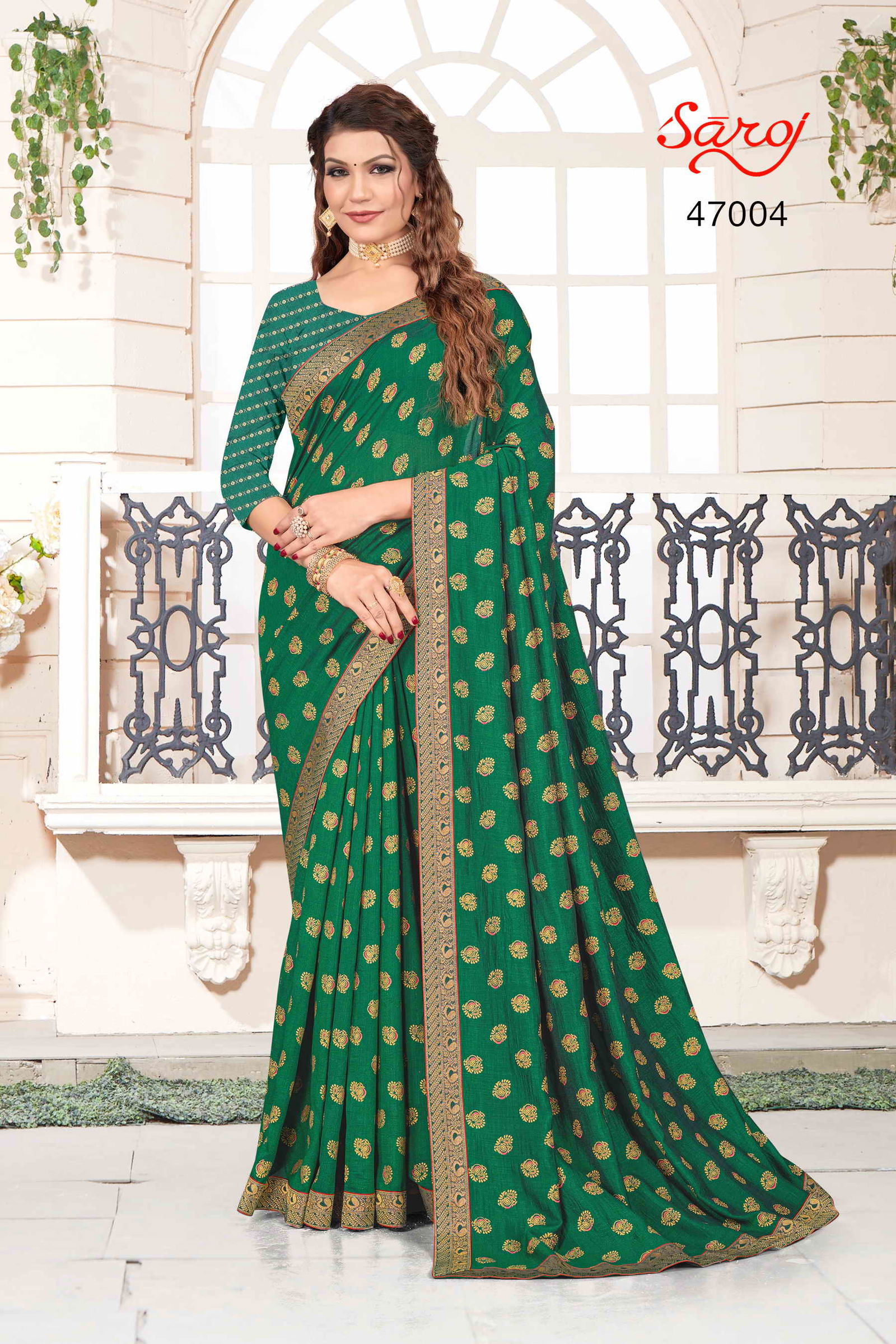 Kanyadan By Saroj 47001-47008 Vichitra Silk Saree Catalog