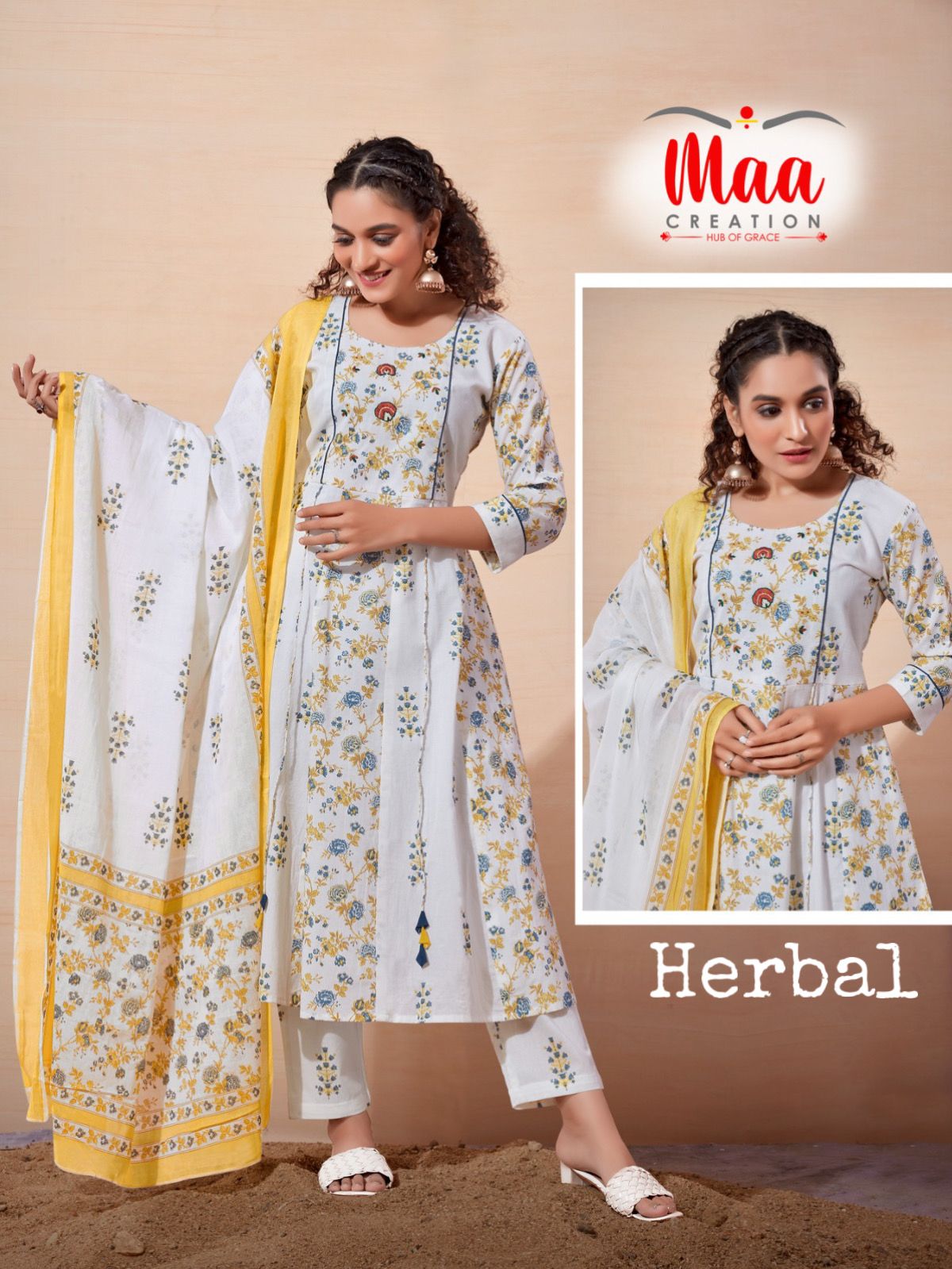 Maa Herbal Size Set Printed Readymade Catalog