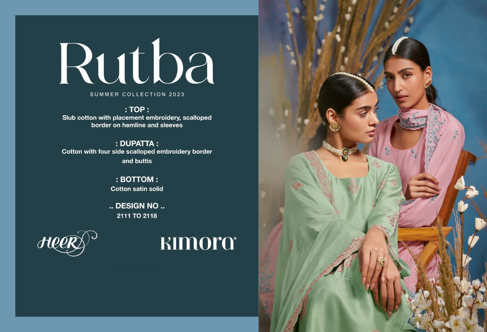 Heer Rutba By Kimora 2111-2118 Designer Salwar Suits Catalog