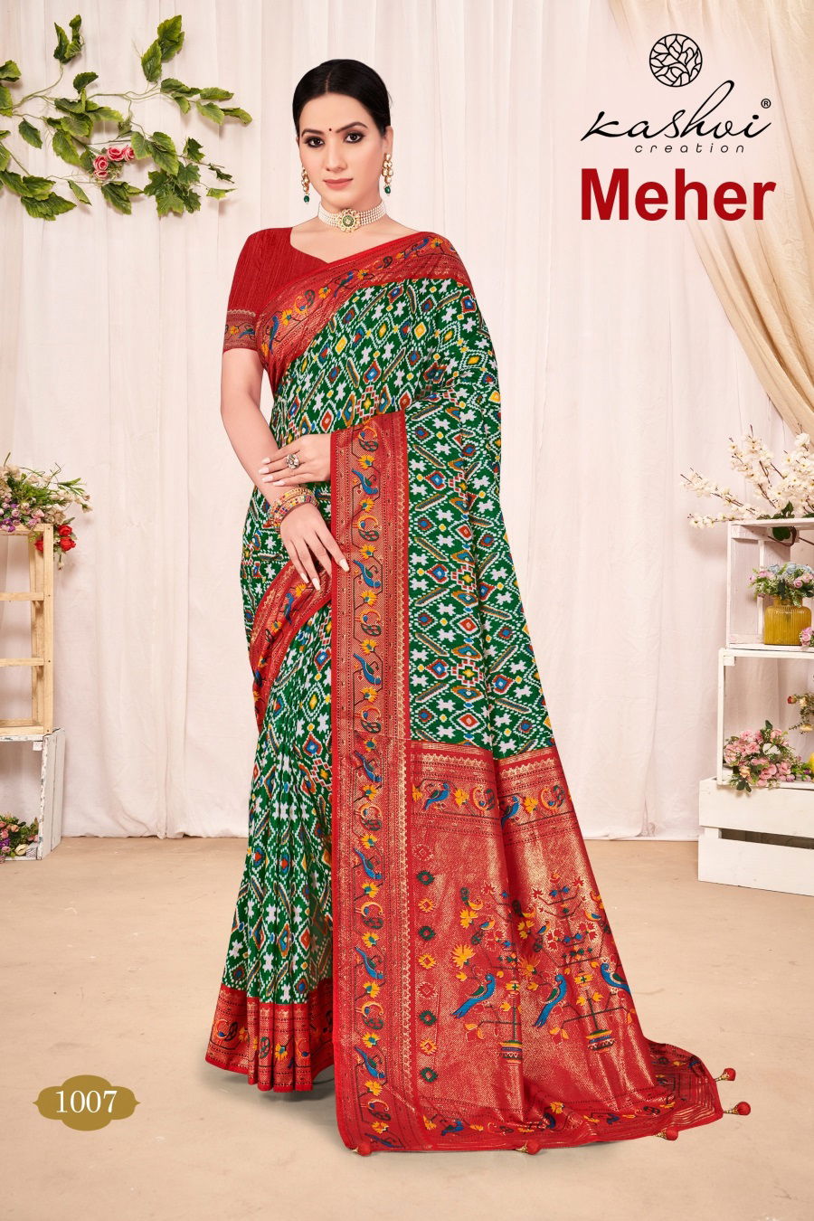 Meher By Kashvi 1001-1008 Daily Wear Sarees Catalog