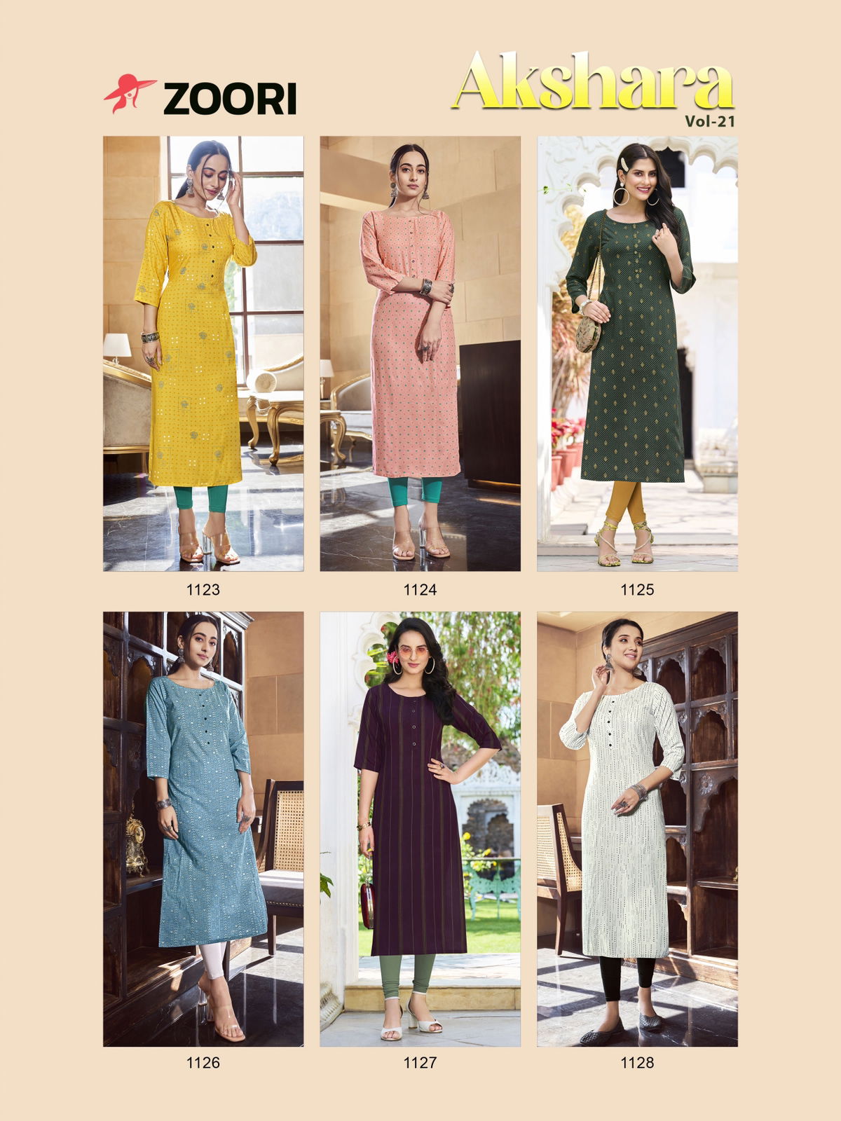 Akshara Vol 21 By Zoori Designer Kurtis Catalog